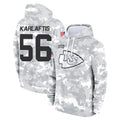 Parkc KC.Chiefs #56 George Karlaftis Player Arctic Camo Salute to Service Hoodies Limited Game Stitched Jerseys