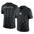 Parkc KC.Chiefs #56 George Karlaftis Player Black Limited Reflective Game Stitched Jerseys
