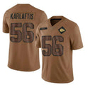 Parkc KC.Chiefs #56 George Karlaftis Player Brown Salute To Service Limited Stitched Jerseys