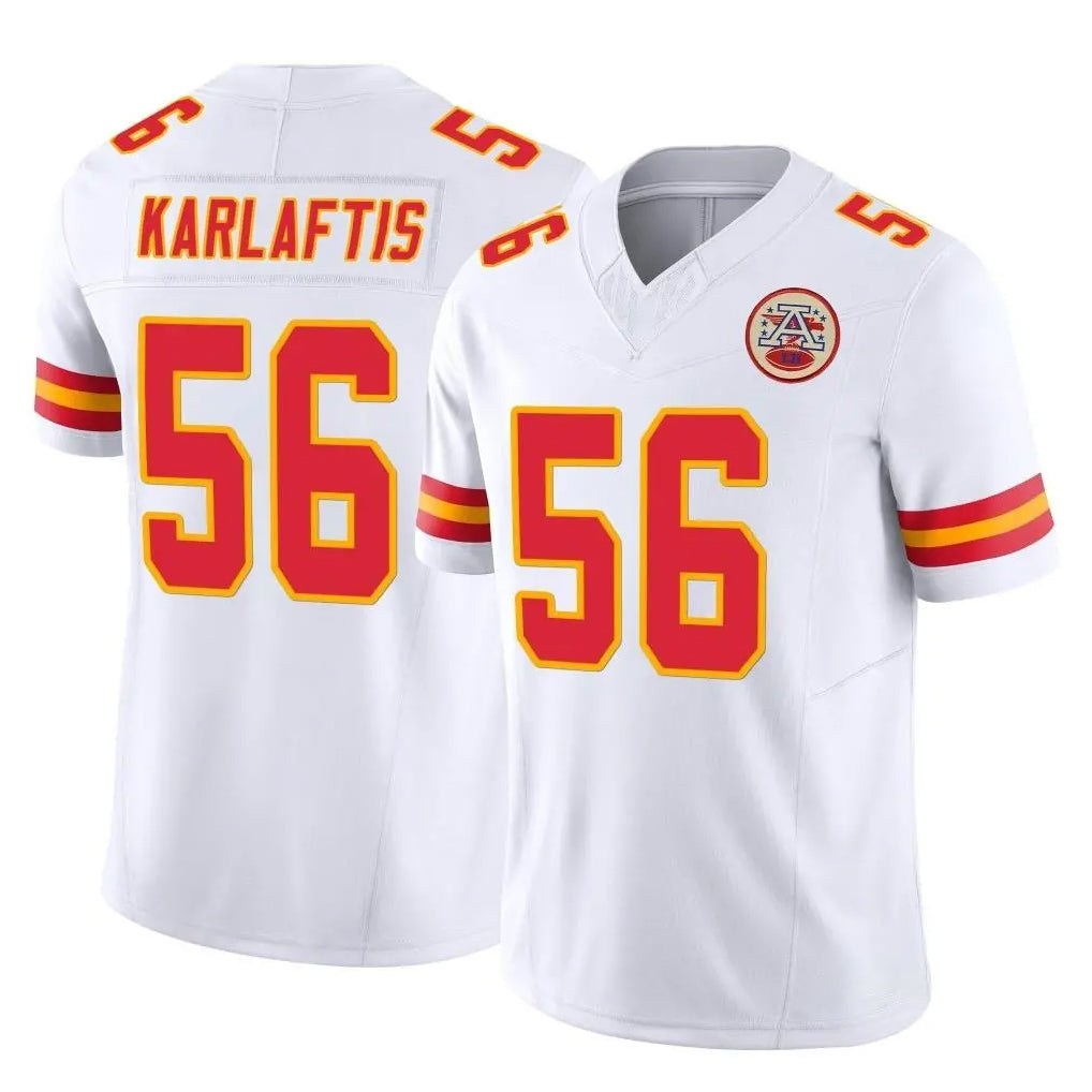 Parkc KC.Chiefs #56 George Karlaftis Player White Limited Vapor F.U.S.E. Home Game Stitched Jerseys