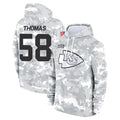 Parkc KC.Chiefs #58 Derrick Thomas Player Arctic Camo Salute to Service Hoodies Stitched Jerseys