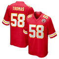 Parkc KC.Chiefs #58 Derrick Thomas Player Red Home Game Stitched Jerseys