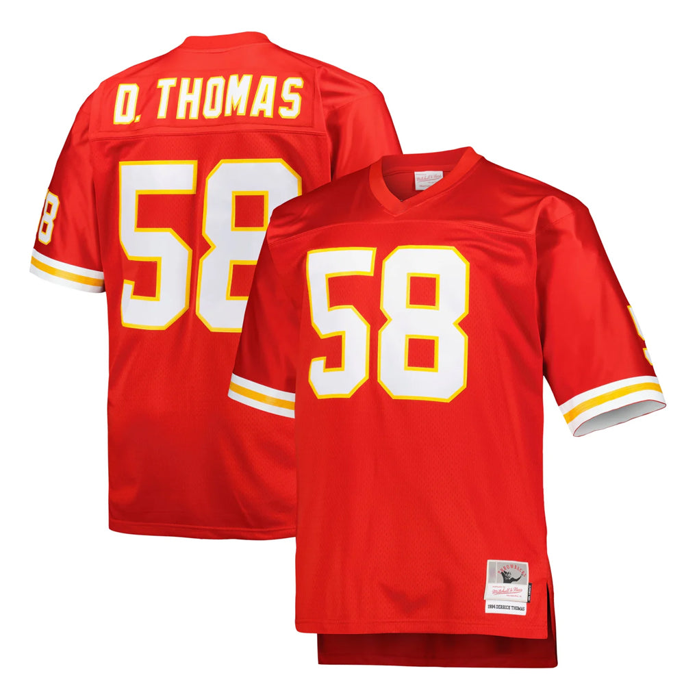Parkc KC.Chiefs #58 Derrick Thomas Player Red Mitchell & Ness 1994 Throwback Retired Stitched Jerseys