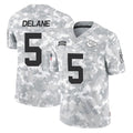 Parkc KC.Chiefs #5 Mansoor Delane Player Arctic Camo Salute To Service Limited Game Stitched Jerseys