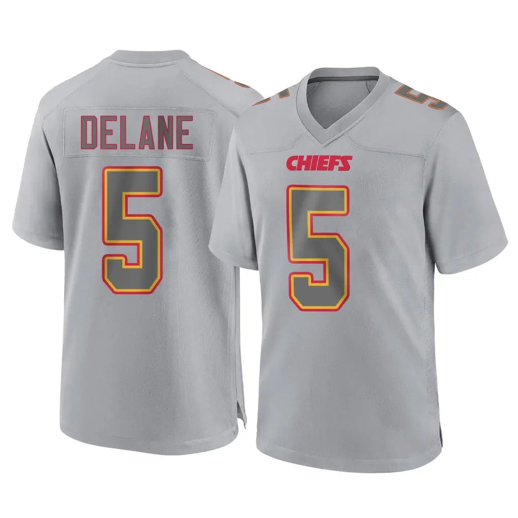 Parkc KC.Chiefs #5 Mansoor Delane Player Gray Atmosphere Fashion Game Stitched Jerseys