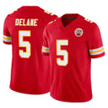 Parkc KC.Chiefs #5 Mansoor Delane Player Red Limited Vapor F.U.S.E. Home Game Stitched Jerseys