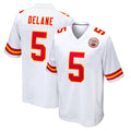 Parkc KC.Chiefs #5 Mansoor Delane Player White Home Game Stitched Jerseys
