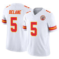 Parkc KC.Chiefs #5 Mansoor Delane Player White Limited Vapor F.U.S.E. Home Game Stitched Jerseys