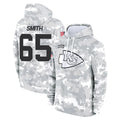 Parkc KC.Chiefs #65 Trey Smith Player Arctic Camo Salute to Service Hoodies Limited Game Stitched Jerseys