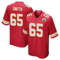 Parkc KC.Chiefs #65 Trey Smith Player Red Home Game Stitched Jerseys