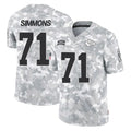 Parkc KC.Chiefs #71 Josh Simmons Player Arctic Camo Salute To Service Limited Game Stitched Jerseys