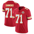 Parkc KC.Chiefs #71 Josh Simmons Player Red Limited Vapor Untouchable Home Game Stitched Jerseys