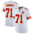 Parkc KC.Chiefs #71 Josh Simmons Player White Limited Vapor Untouchable Home Game Stitched Jerseys
