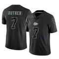 Parkc KC.Chiefs #7 Harrison Butker Player Black Limited Reflective Game Stitched Jerseys