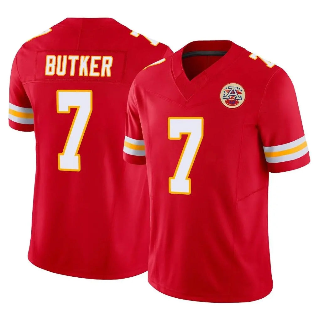 Parkc KC.Chiefs #7 Harrison Butker Player Red Limited Vapor F.U.S.E. Home Game Stitched Jerseys