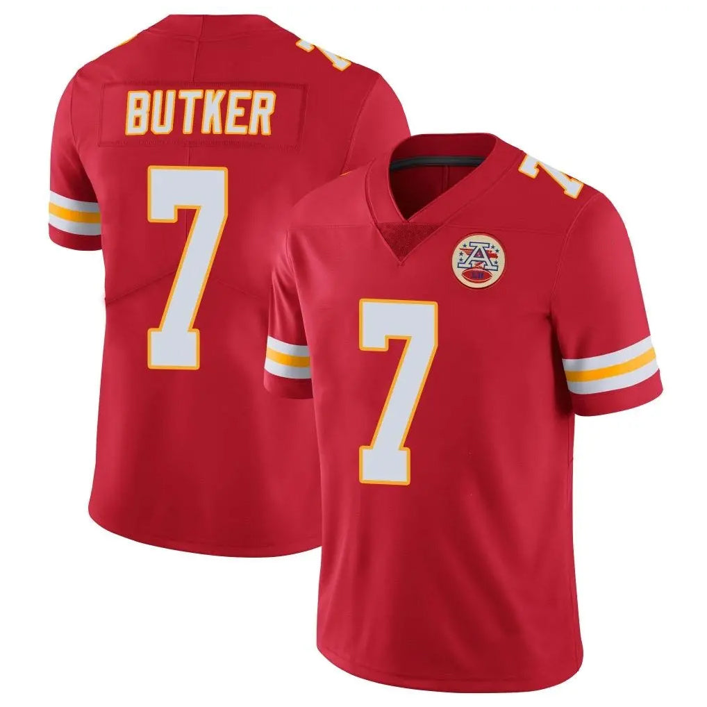 Parkc KC.Chiefs #7 Harrison Butker Player Red Limited Vapor Untouchable Home Game Stitched Jerseys