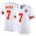 Parkc KC.Chiefs #7 Harrison Butker Player White Limited Vapor F.U.S.E. Home Game Stitched Jerseys