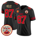 Parkc KC.Chiefs #87 Travis Kelce Player Black Limited Vapor F.U.S.E. Home Game Stitched Jerseys