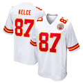 Parkc KC.Chiefs #87 Travis Kelce Player White Home Game Stitched Jerseys