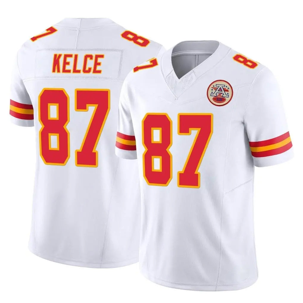 Parkc KC.Chiefs #87 Travis Kelce Player White Limited Vapor F.U.S.E. Home Game Stitched Jerseys