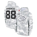 Parkc KC.Chiefs #88 Tony Gonzalez Player Arctic Camo Salute to Service Hoodies Limited Game Stitched Jerseys