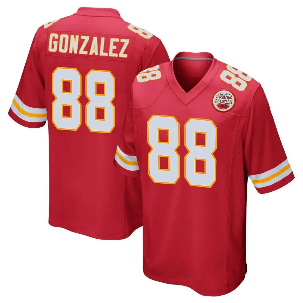 Parkc KC.Chiefs #88 Tony Gonzalez Player Red Home Game Stitched Jerseys