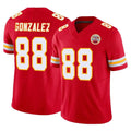 Parkc KC.Chiefs #88 Tony Gonzalez Player Red Limited Vapor F.U.S.E. Home Game Stitched Jerseys