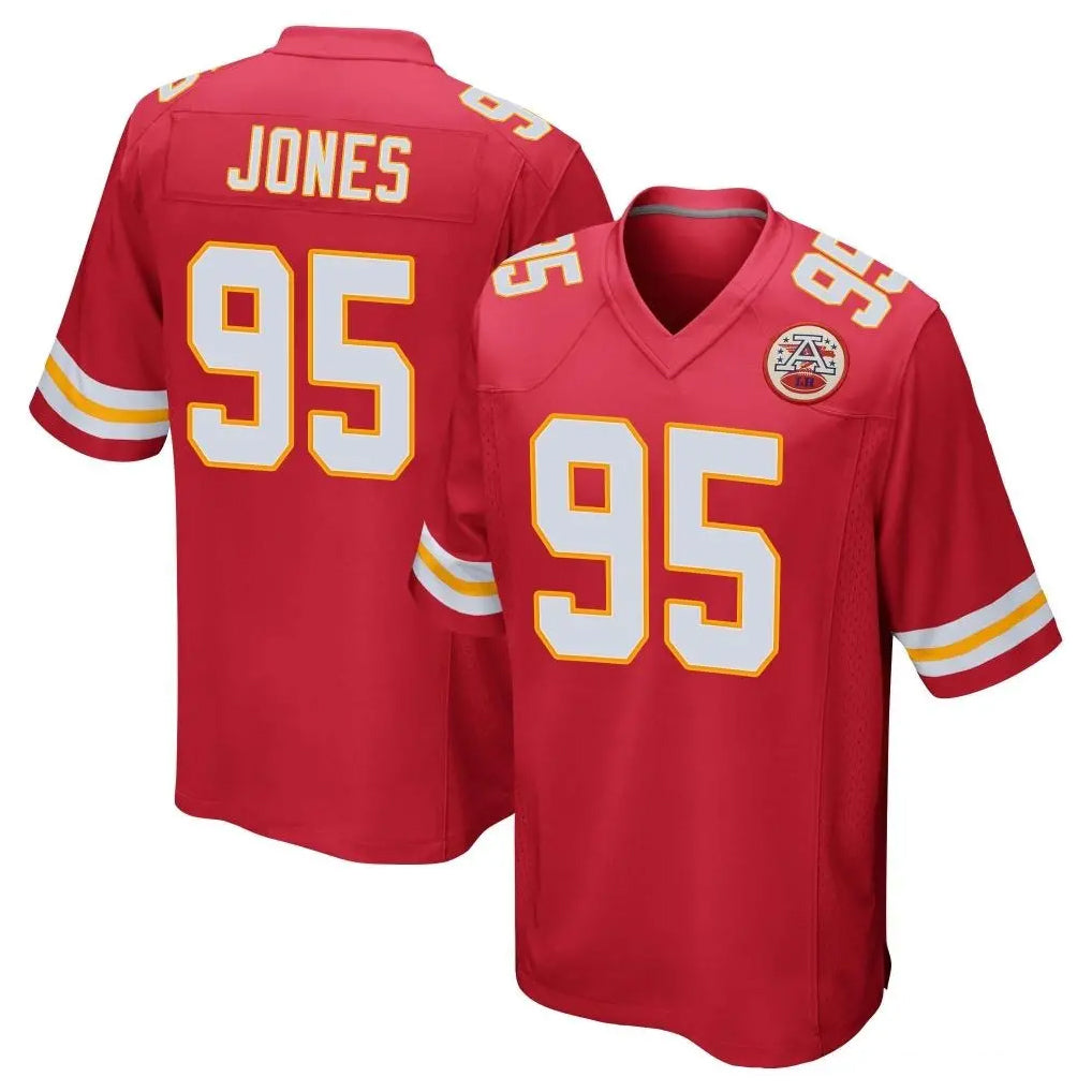 Parkc KC.Chiefs #95 Chris Jones Player Red Home Game Stitched Jerseys
