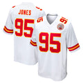 Parkc KC.Chiefs #95 Chris Jones Player White Home Game Stitched Jerseys