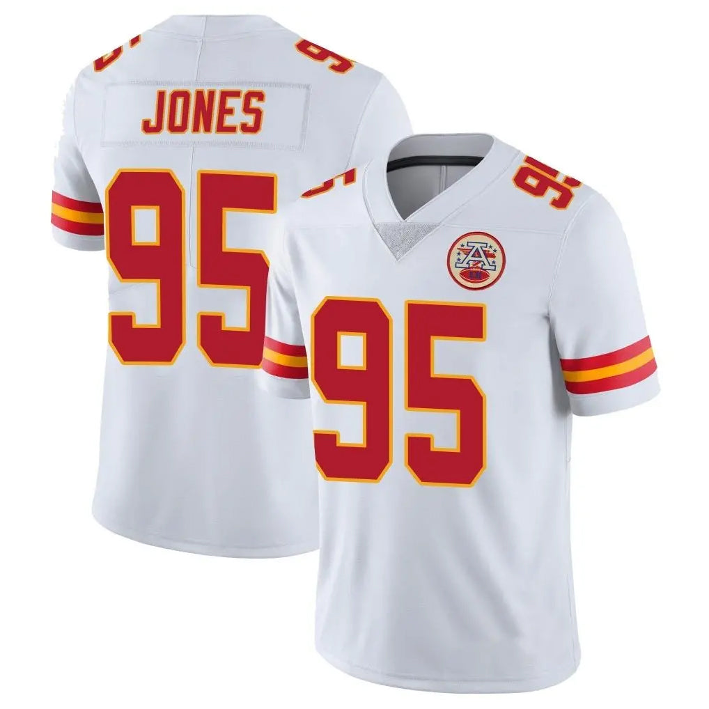 Parkc KC.Chiefs #95 Chris Jones Player White Limited Vapor Untouchable Home Game Stitched Jerseys