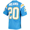 Parkc LA.Chargers 1994 #20 Natrone Means Mitchell & Ness Powder Blue Authentic Throwback Retired Player Jersey