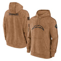 Parkc LA.Chargers Brown Salute to Service Hoodies Limited Game Blank Player Stitched Jerseys