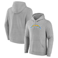 Parkc LA.Chargers Gray LOGO Pullover Hoodies Home Game Blank Player Stitched Jerseys