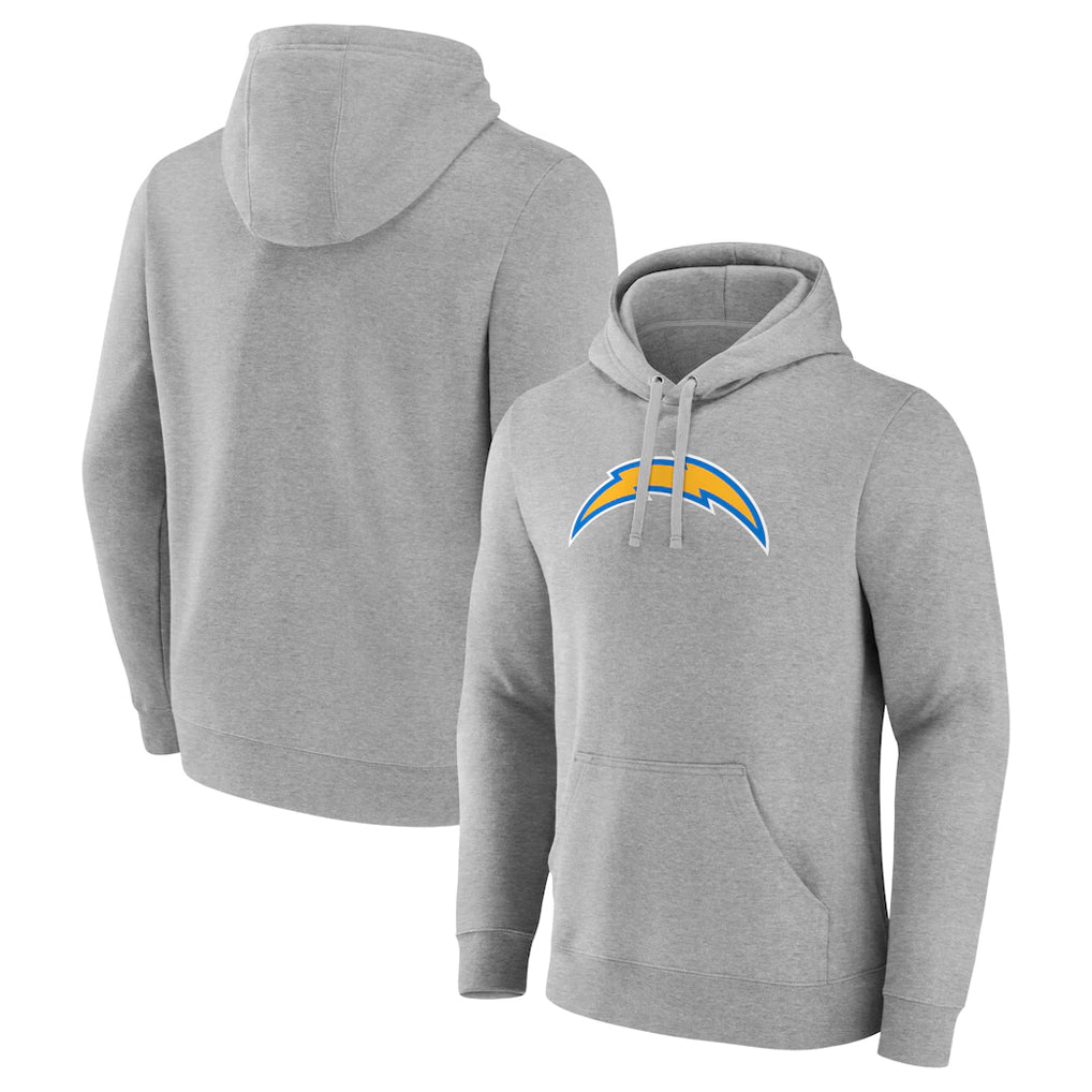 Parkc LA.Chargers Gray LOGO Pullover Hoodies Home Game Blank Player Stitched Jerseys