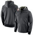 Parkc LA.Chargers Gray Pullover Hoodie Home Game Blank Player Stitched Jerseys