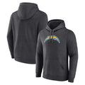 Parkc LA.Chargers Gray Pullover Hoodies Home Game Blank Player Stitched Jerseys