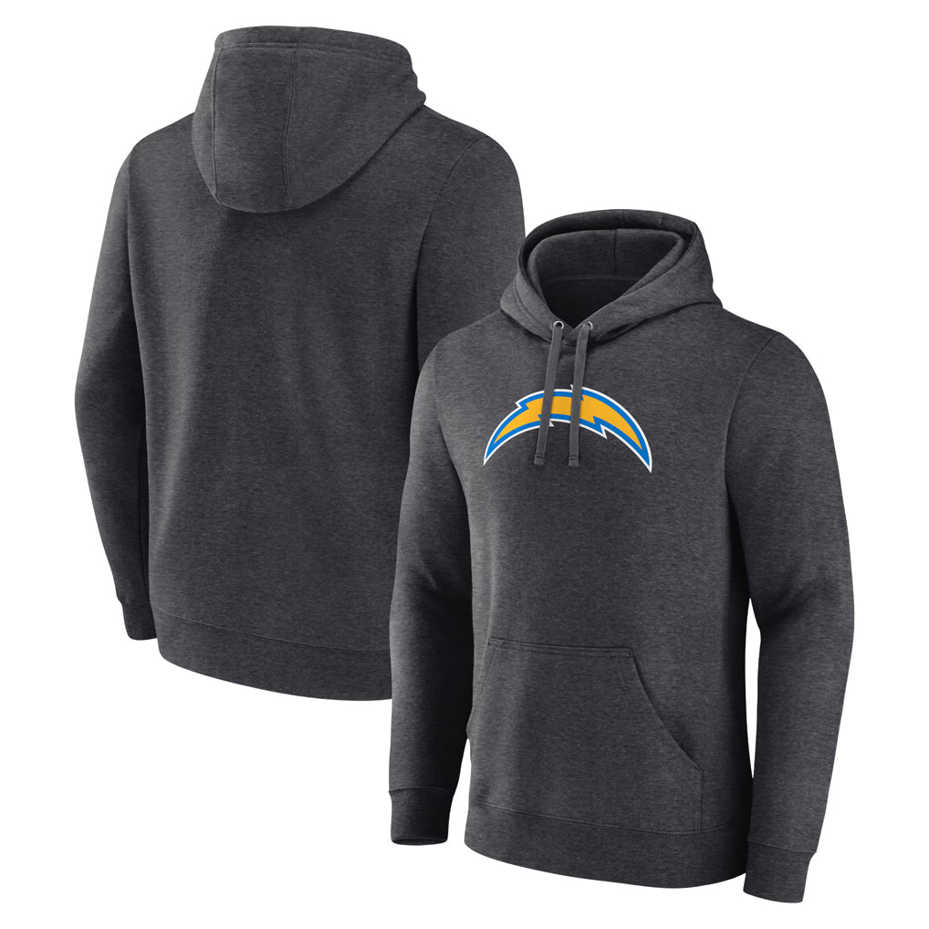 Parkc LA.Chargers Gray Pullover Hoodies Home Game Blank Player Stitched Jerseys