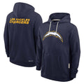 Parkc LA.Chargers Navy LOGO Pullover Hoodies Home Game Blank Player Stitched Jerseys