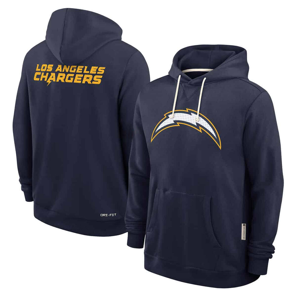 Parkc LA.Chargers Navy LOGO Pullover Hoodies Home Game Blank Player Stitched Jerseys