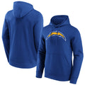 Parkc LA.Chargers Royal LOGO Pullover Hoodies Home Game Blank Player Stitched Jerseys