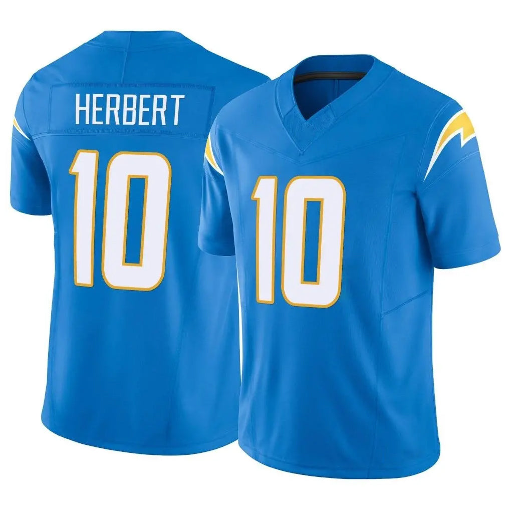 Parkc LA.Chargers #10 Justin Herbert Player Blue Limited Vapor F.U.S.E. Home Game Stitched Jerseys