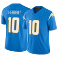 Parkc LA.Chargers #10 Justin Herbert Player Blue Limited Vapor F.U.S.E. Home Game Stitched Jerseys