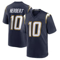 Parkc LA.Chargers #10 Justin Herbert Player Navy Alternate Home Game Stitched Jerseys