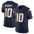 Parkc LA.Chargers #10 Justin Herbert Player Navy Vapor F.U.S.E. Limited Home Game Stitched Jerseys
