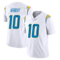Parkc LA.Chargers #10 Justin Herbert Player White Limited Vapor Untouchable Home Game Stitched Jerseys