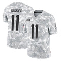 Parkc LA.Chargers #11 Cameron Dicker Player Arctic Camo Salute To Service Limited Game Stitched Jerseys