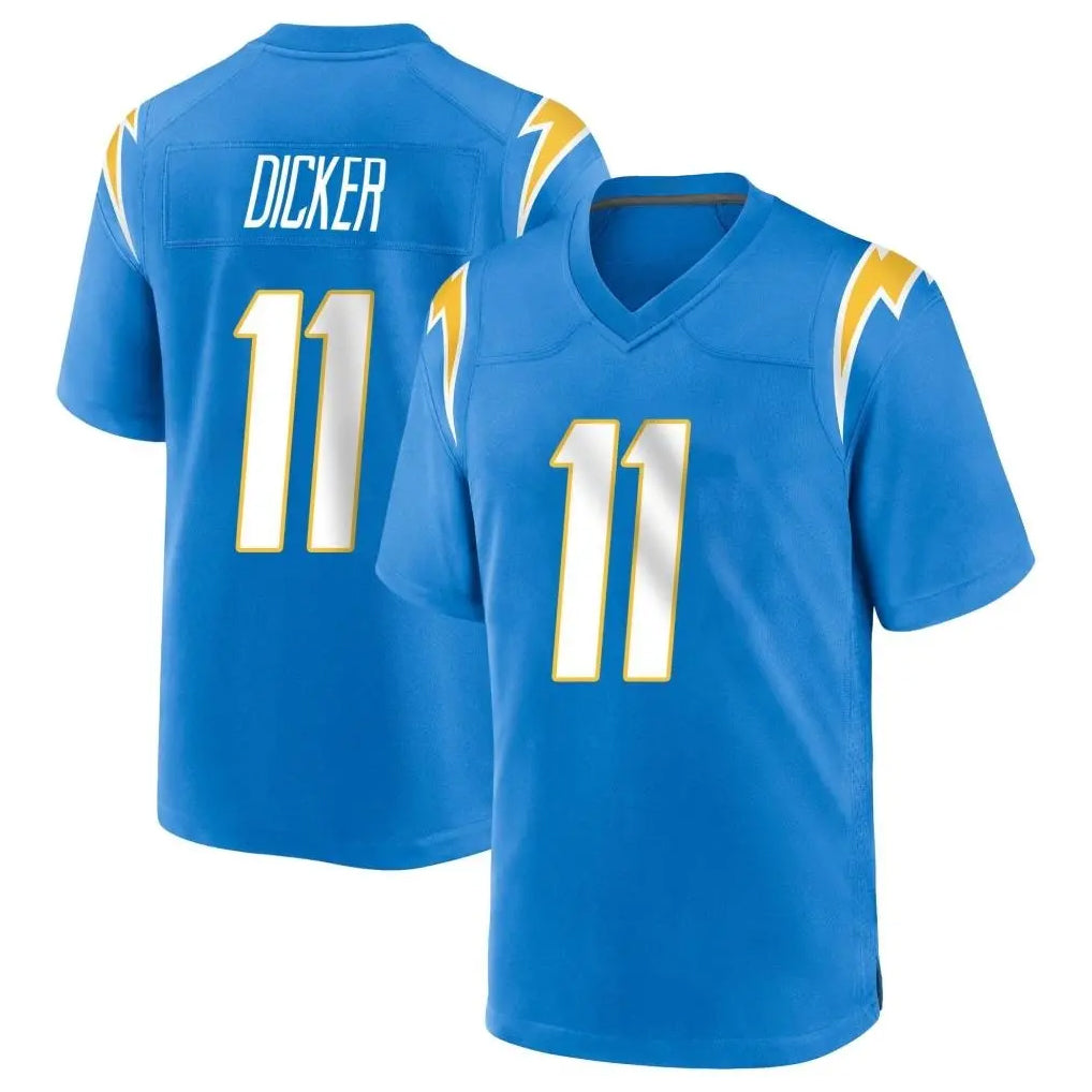 Parkc LA.Chargers #11 Cameron Dicker Player Blue Home Game Stitched Jerseys
