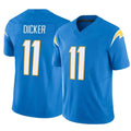 Parkc LA.Chargers #11 Cameron Dicker Player Blue Limited Vapor F.U.S.E. Home Game Stitched Jerseys