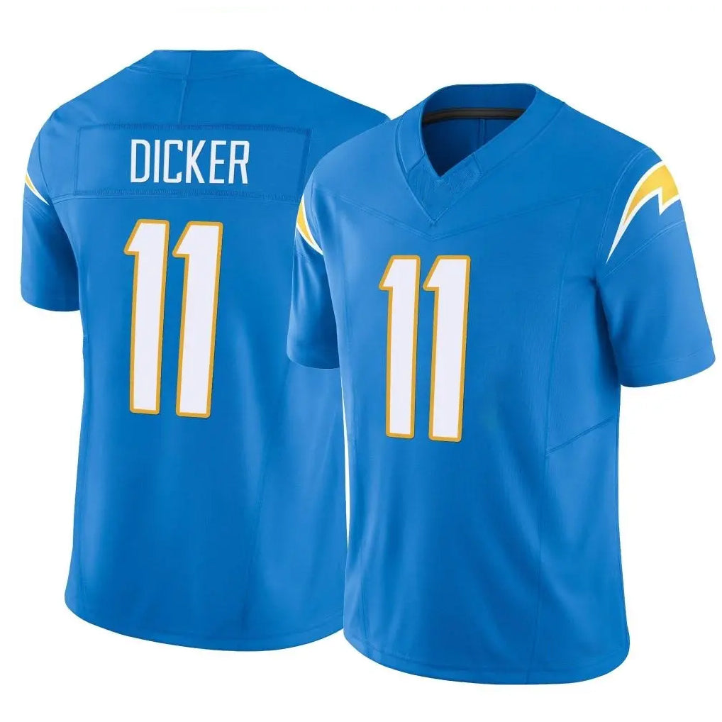 Parkc LA.Chargers #11 Cameron Dicker Player Blue Limited Vapor F.U.S.E. Home Game Stitched Jerseys