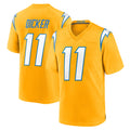 Parkc LA.Chargers #11 Cameron Dicker Player Gold Home Game Stitched Jerseys